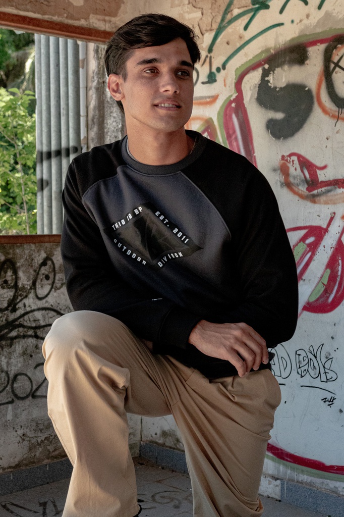 BUZO CUELLO REDONDO COMBINADO - LAZOS