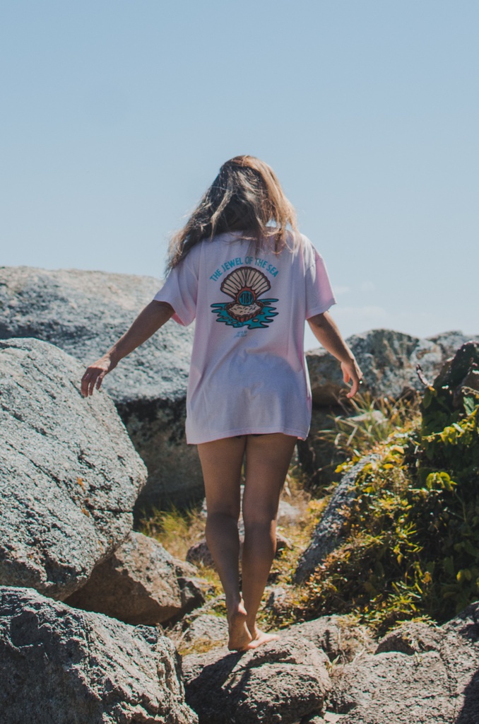 REMERA MANGA CORTA OVERSIZE - PLAYA